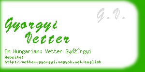 gyorgyi vetter business card